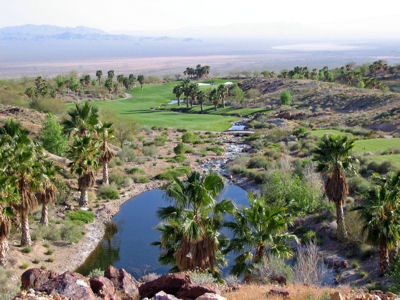 Tiger Woods was pictured standing on the water of this hole while posing for a Golf Digest cover