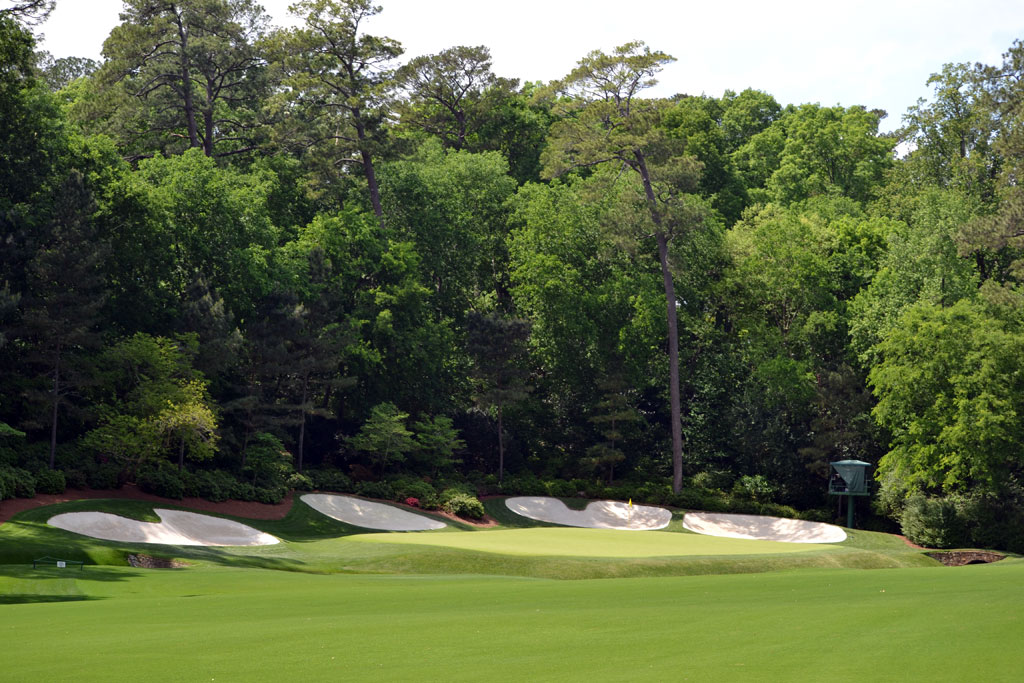 The reachable par five 13th hole at Augusta