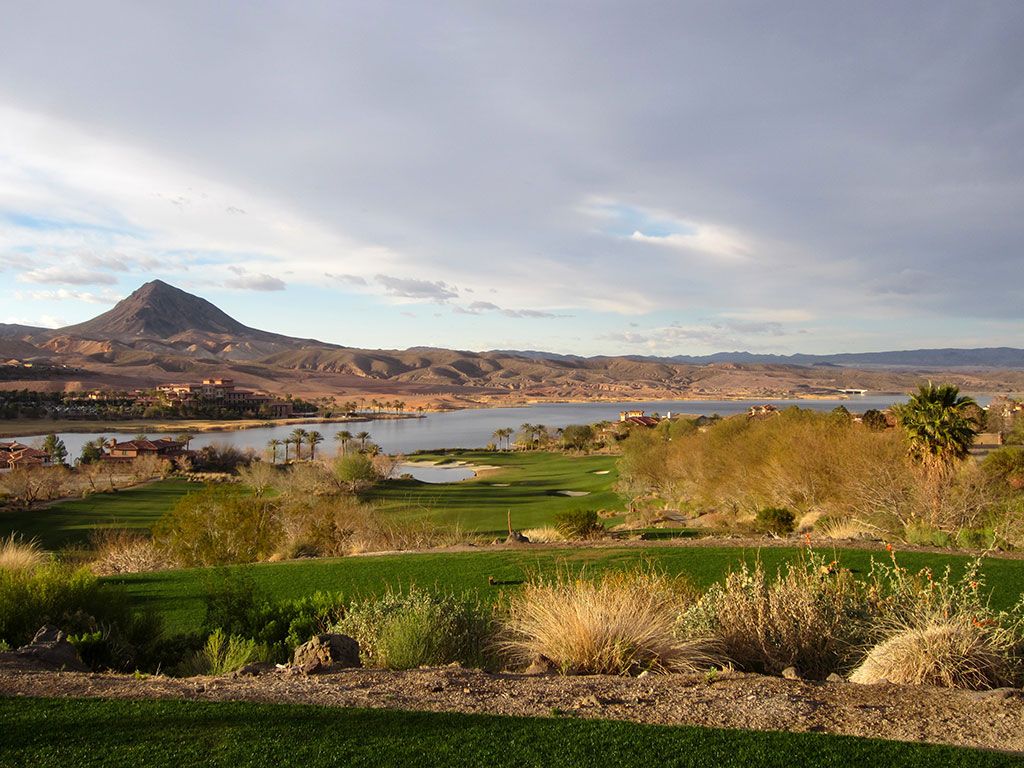 Stunning Lake Las Vegas behind the 11th green